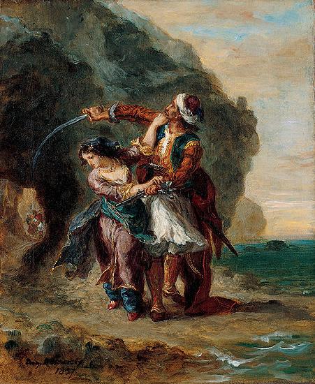 Eugene Delacroix Selim and Zuleika China oil painting art